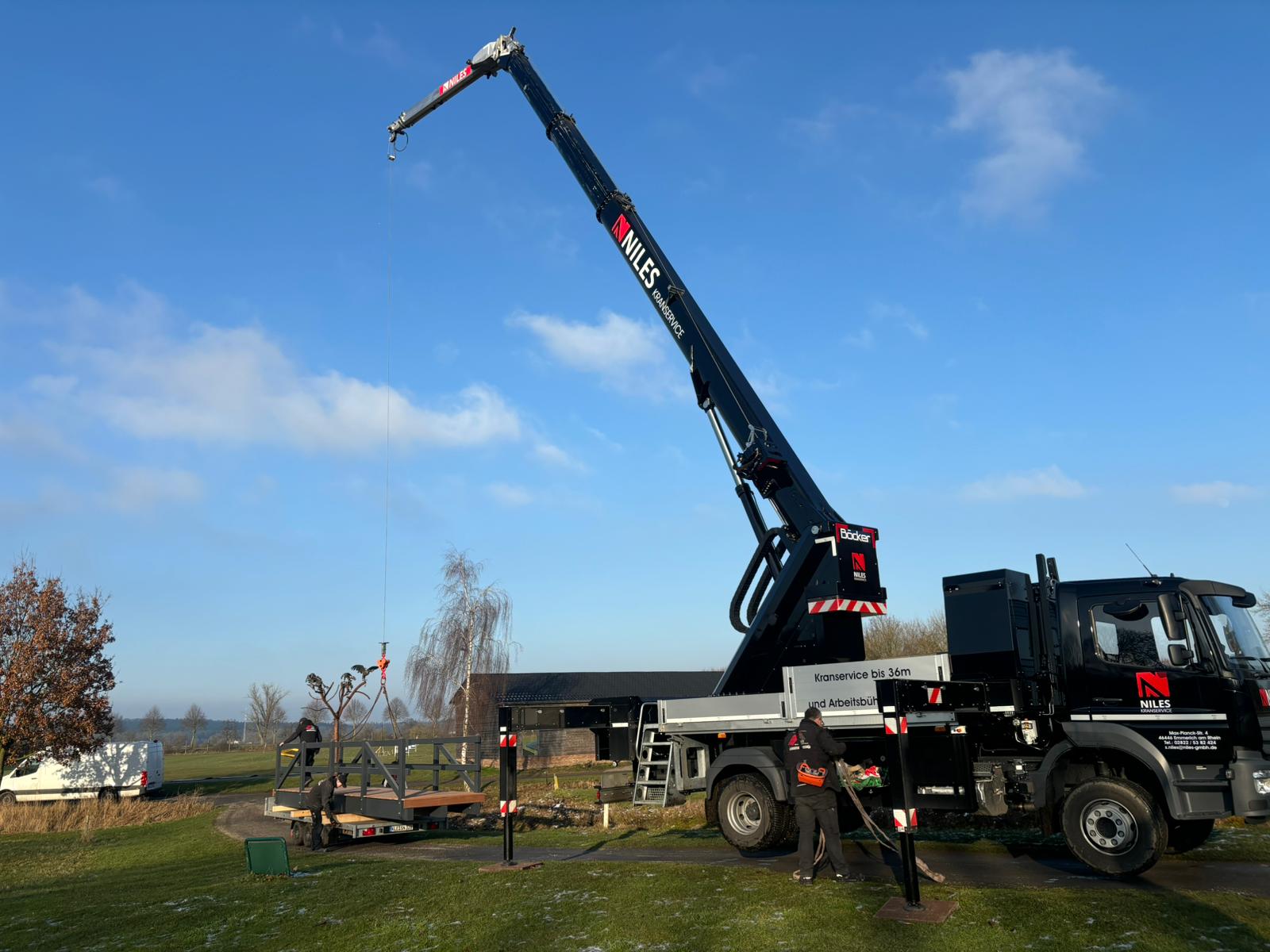 Kran mieten Emmerich – Niles Kranservice beim Brückenbau